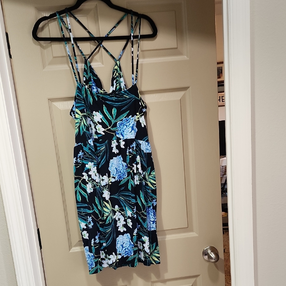 Old Navy Floral Dress - Blue and Green